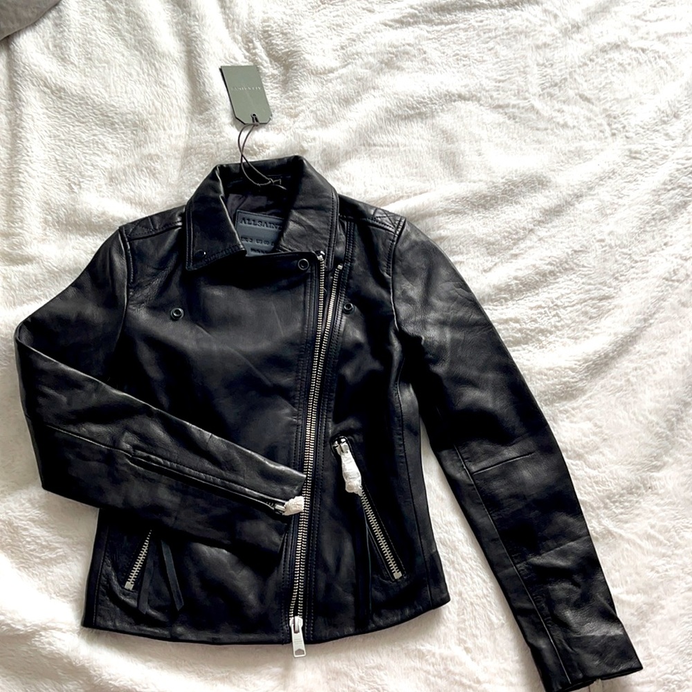 Amazing condition!  All Saints Leather Jacket
